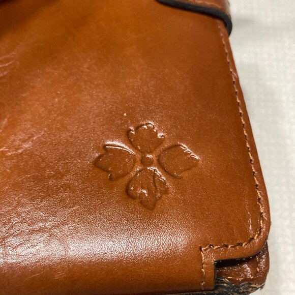 EUC Patricia Nash Leather Crackled Rose Wristlet/Clutch - Picture 6 of 14